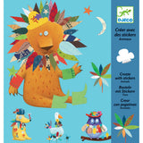 Djeco Art Stickers - Create Animals Pack Front DJ08932