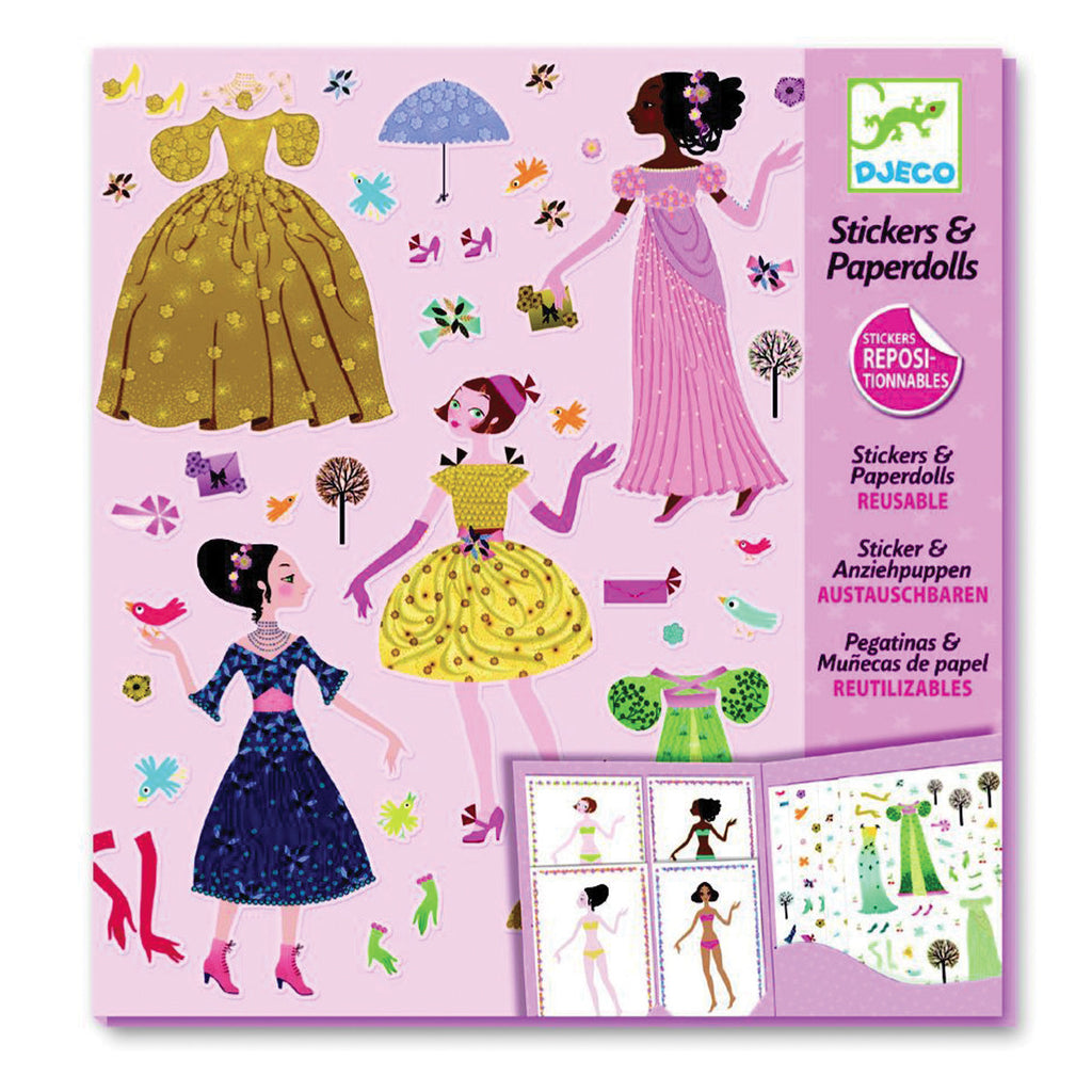 Djeco Art- Paper Dolls - Dresses through the Seasons Packaging Box DJ09690