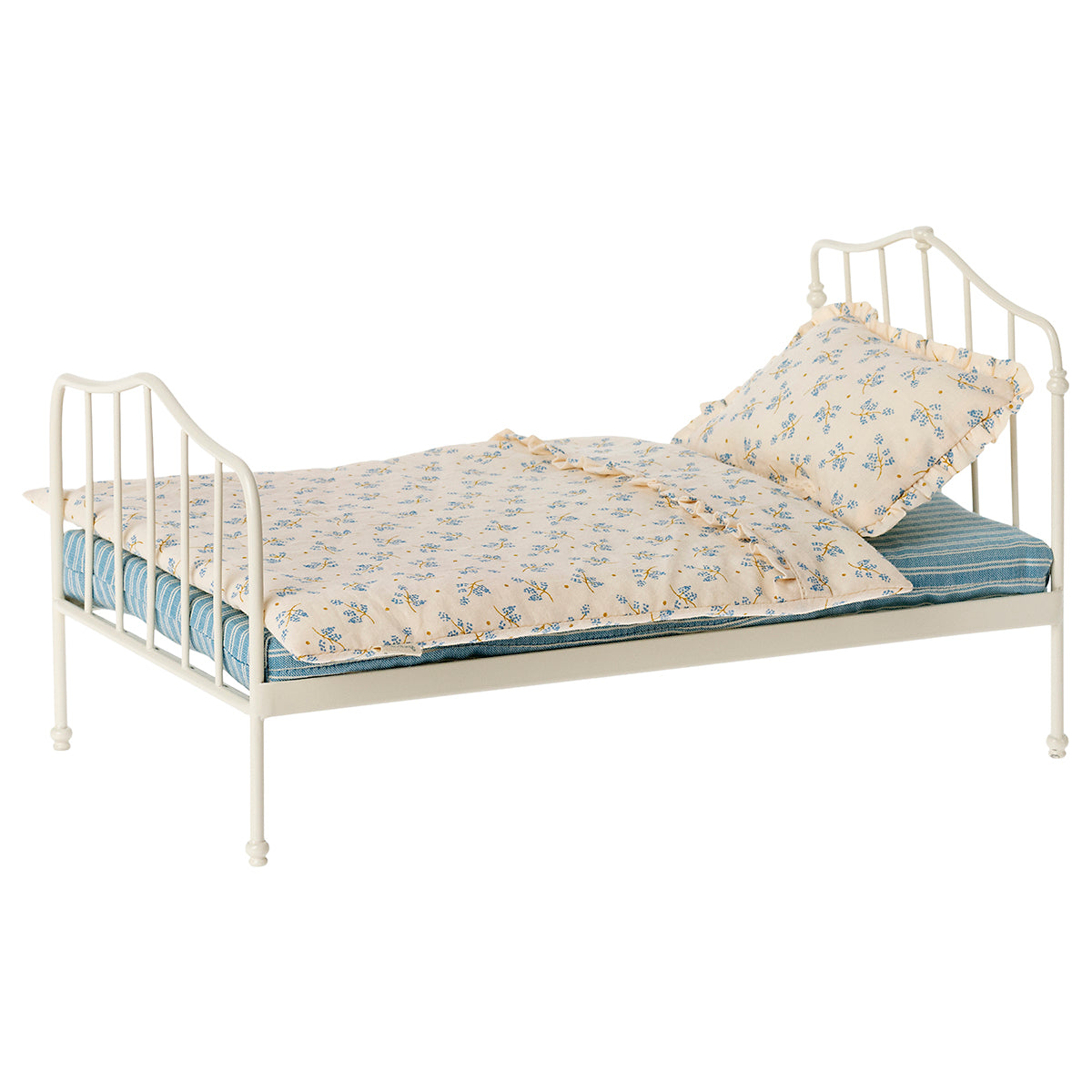 Maileg Vintage Miniature Bed - Blue