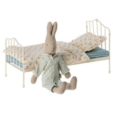 Maileg Vintage Miniature Bed - Blue