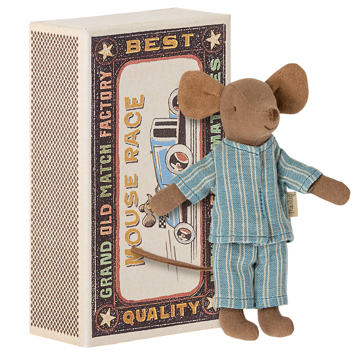 Maileg Big Brother Mouse in Matchbox - Brown