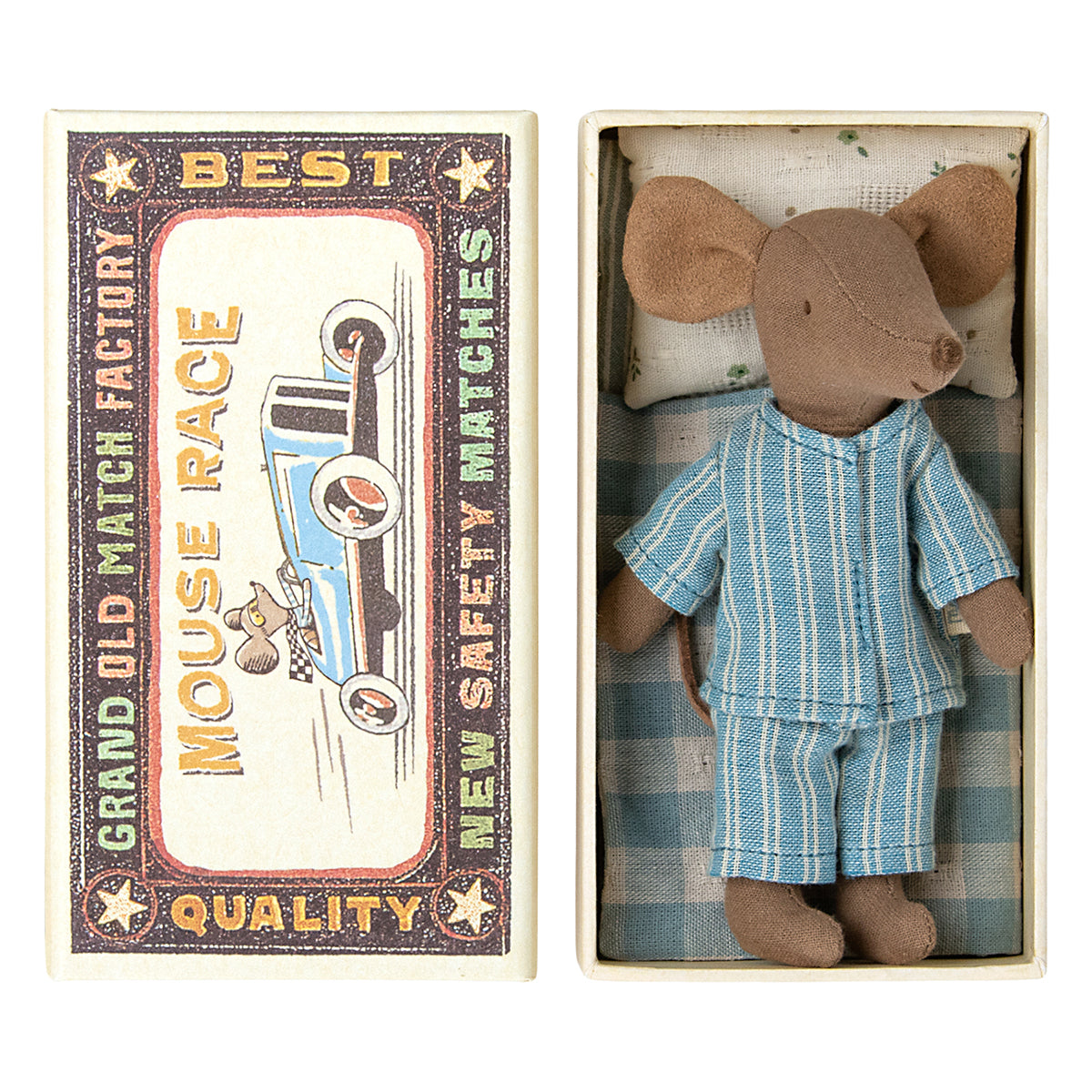 Maileg Big Brother Mouse in Matchbox - Brown