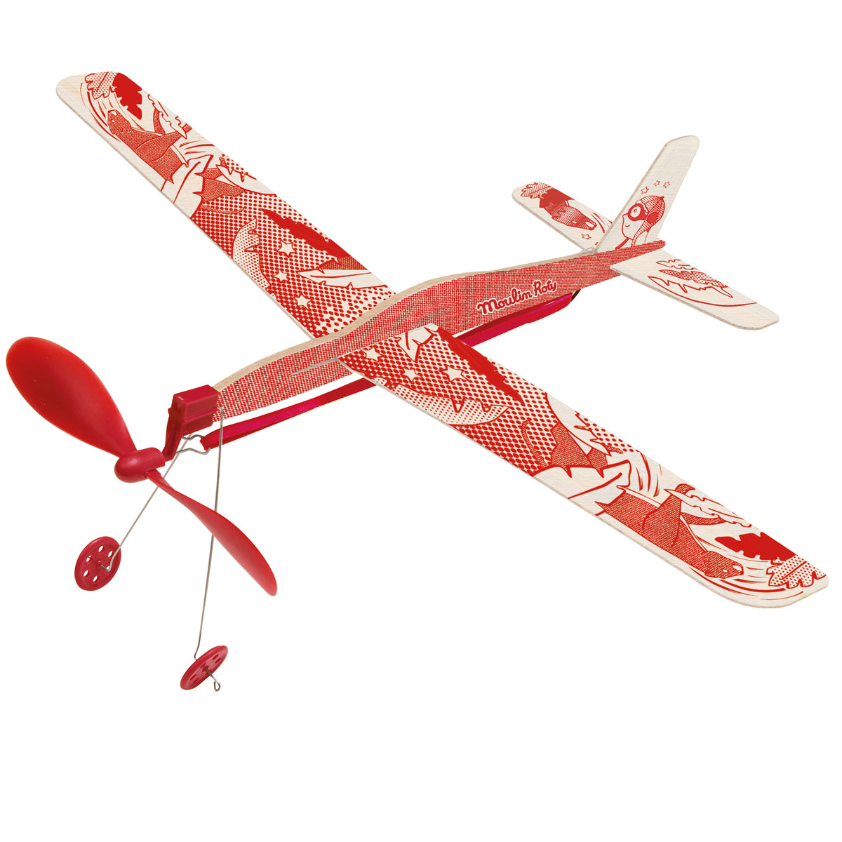 Moulin Roty Classic Rubber Band Plane