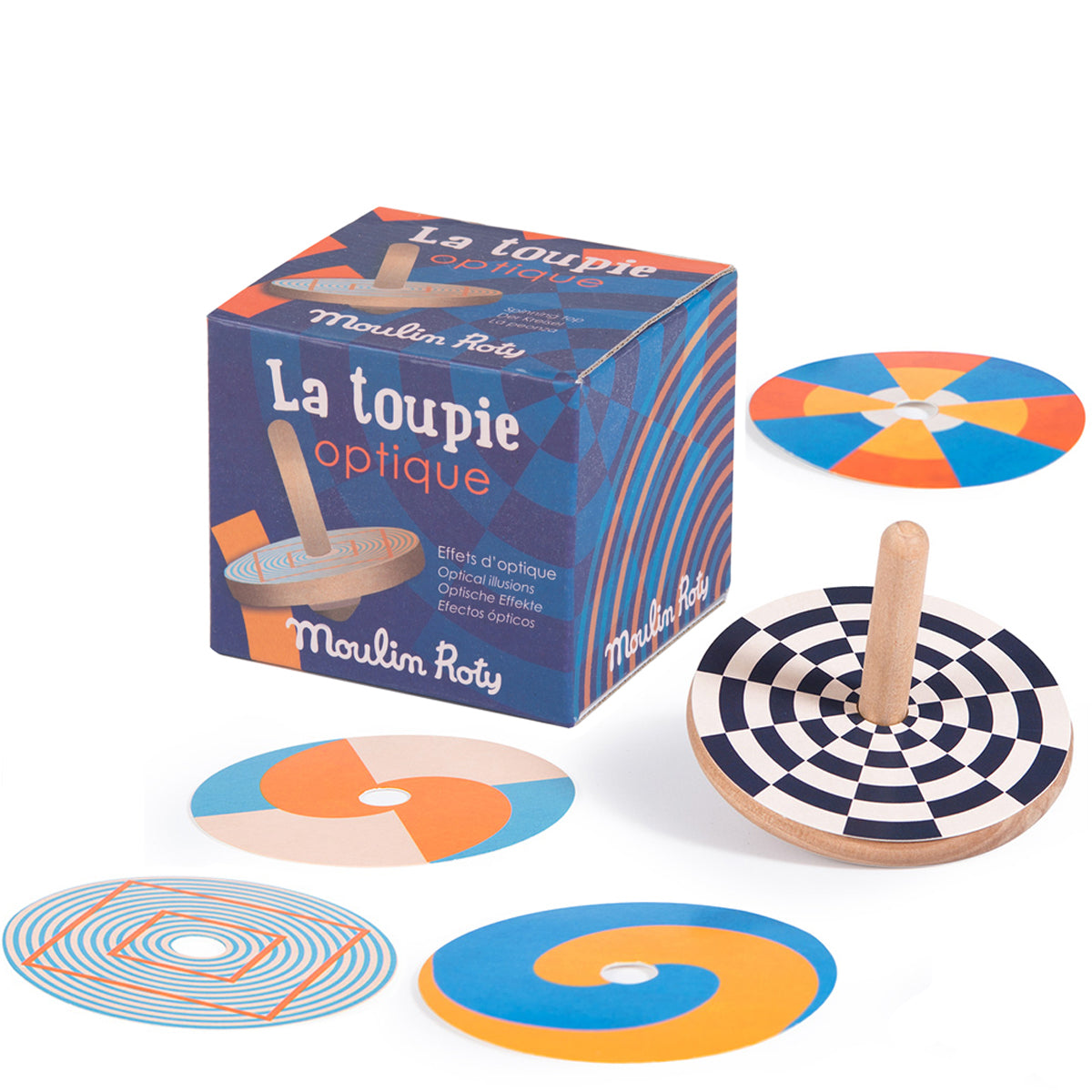 Moulin Roty Optical Illusion Spinning Top