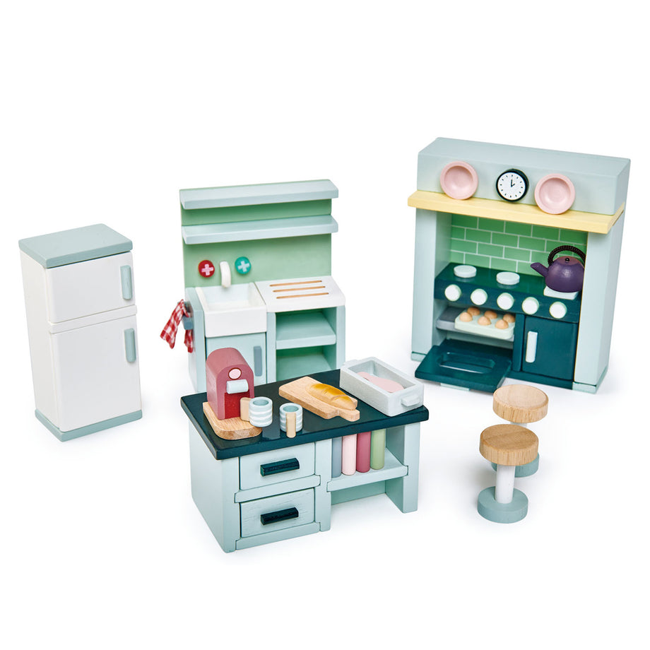 Dollhouse kitchen set hot sale